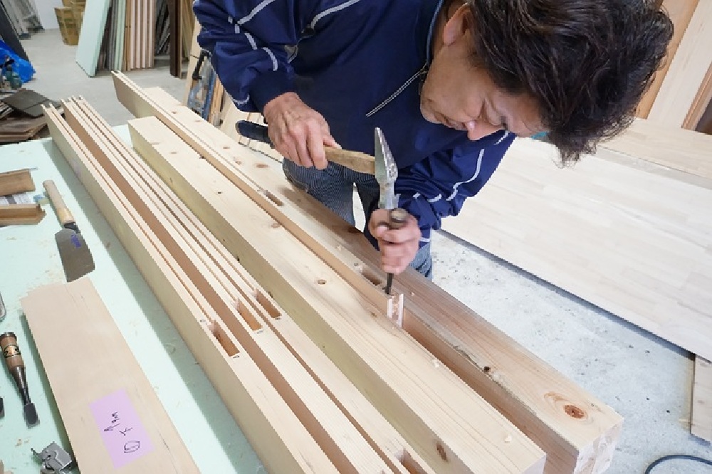 大工さんによる完全造作の建具製作（その3）