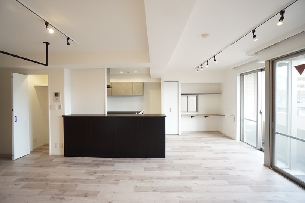 モノトーンコーデのLDK