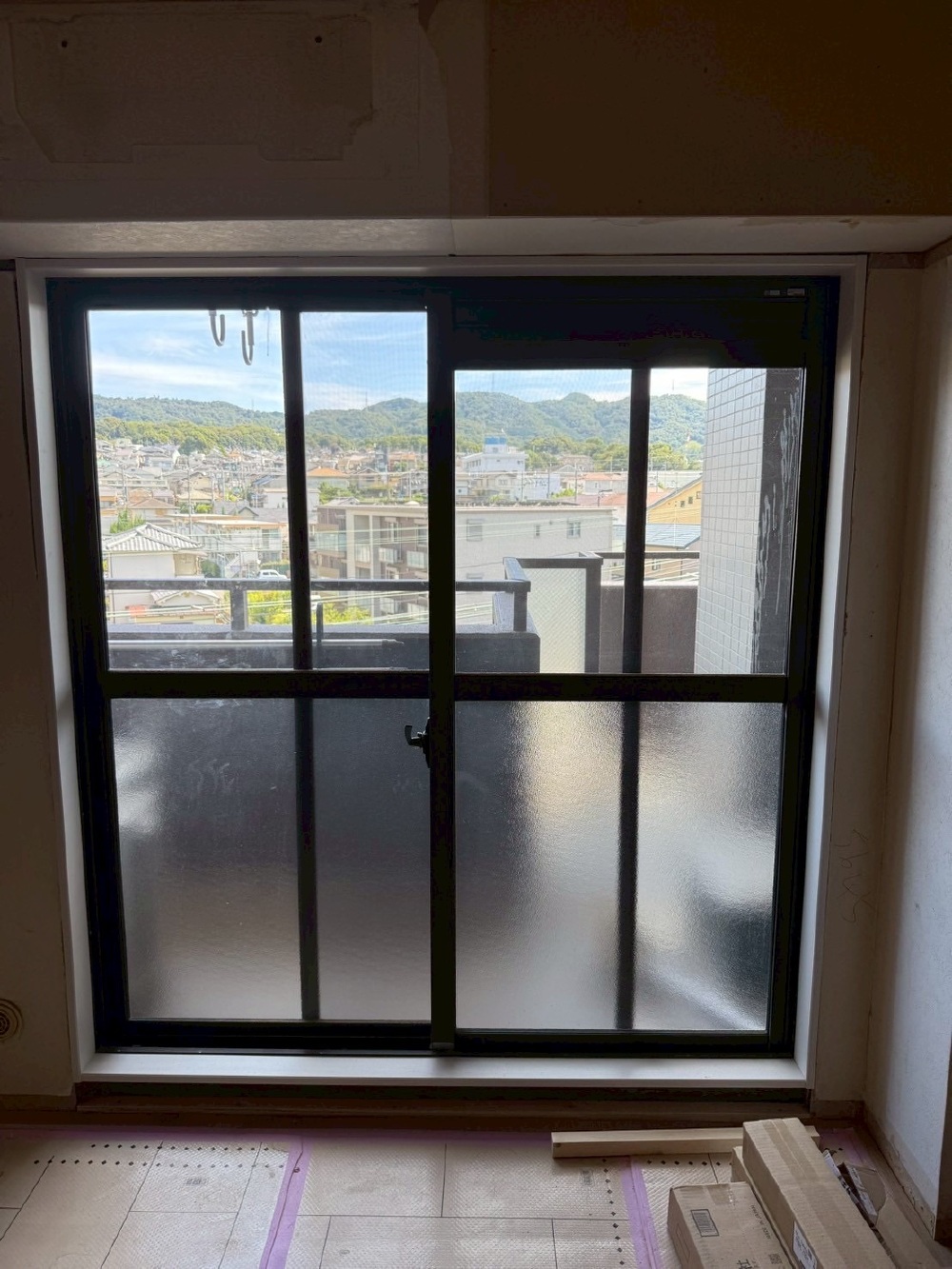 【木工事】窓枠入替