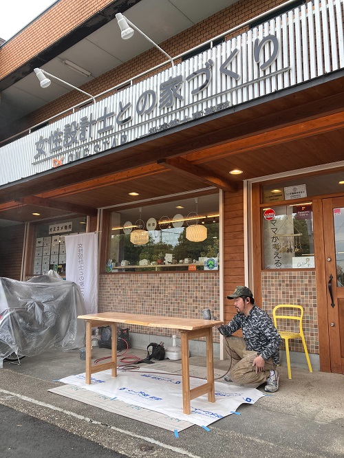 お施主様も感激☆大工×職人の造作テーブル完成! ブログ 京都で家づくり お施主様も感激☆大工×職人の造作テーブル完成! ブログ 京都で家づくり