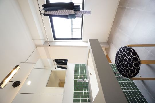 ランドリー兼用の洗面脱衣室
