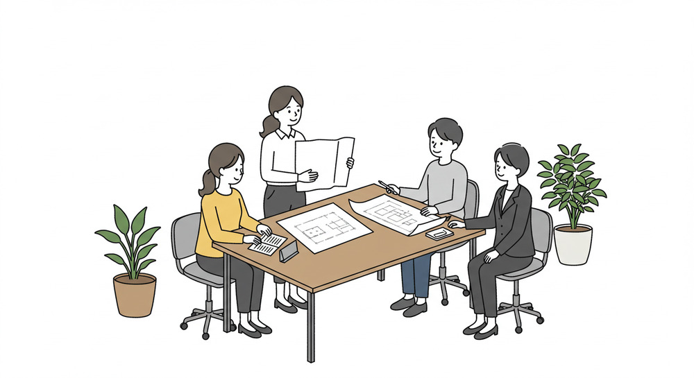物件さがしのお打合せいしている様子