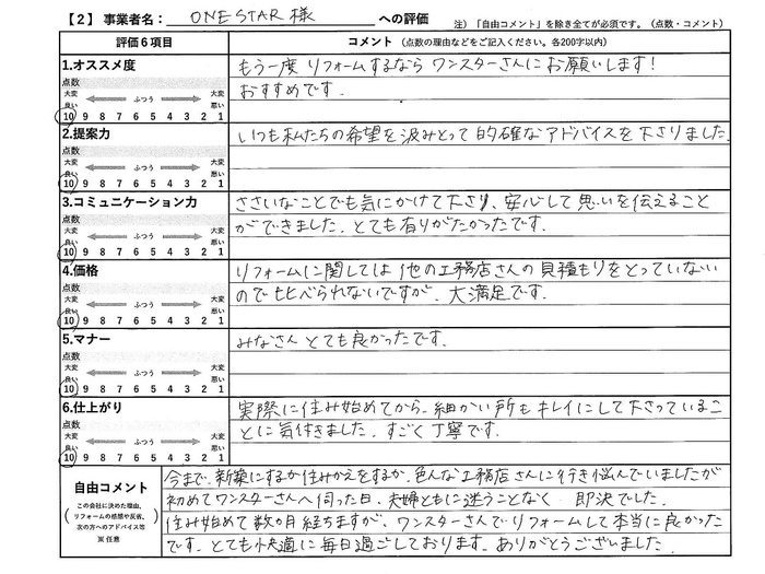 評価ナビアンケート